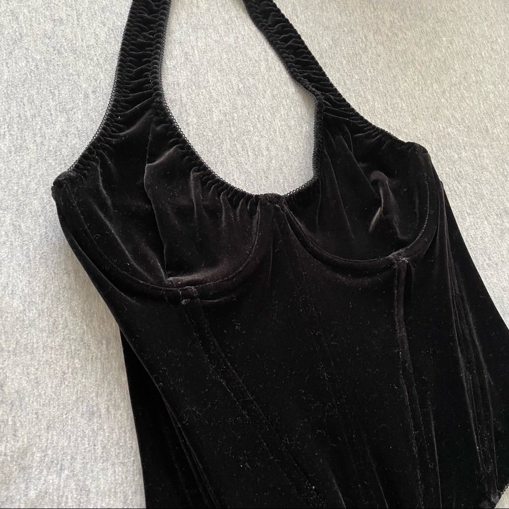 LA VIE EN ROSE vintage corset top